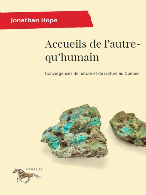 Cover image for Accueils de l'autre-qu'humain